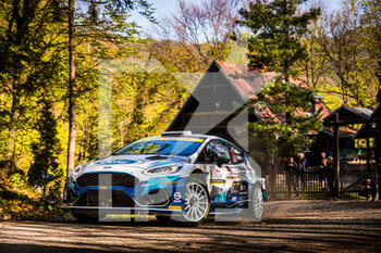 2021-04-24 - 26 Kristensson Tom (swe), Arhusiander David (swe), M-Sport Ford World Rally Team, Ford Fiesta Mk II, action during the 2021 Croatia Rally, 3rd round of the 2021 FIA WRC, FIA World Rally Car Championship, from April 22 to 25, 2021 in Zagreb, Croatia - Photo Bastien Roux / DPPI - 2021 CROATIA RALLY, 3RD ROUND OF THE FIA WRC, WORLD RALLY CAR CHAMPIONSHIP - RALLY - MOTORS