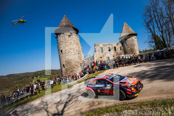 2021-04-24 - 42 Breen Craig (irl), Nagle Paul (irl), Hyundai Shell Mobis World Rally Team, Hyundai i20 Coupé WRC, action during the 2021 Croatia Rally, 3rd round of the 2021 FIA WRC, FIA World Rally Car Championship, from April 22 to 25, 2021 in Zagreb, Croatia - Photo Bastien Roux / DPPI - 2021 CROATIA RALLY, 3RD ROUND OF THE FIA WRC, WORLD RALLY CAR CHAMPIONSHIP - RALLY - MOTORS
