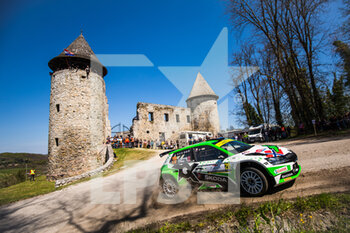 2021-04-24 - 20 Mikkelsen Andreas (nor), Floene Ola (nor), Toksport WRT, Skoda Fabia Evo, action during the 2021 Croatia Rally, 3rd round of the 2021 FIA WRC, FIA World Rally Car Championship, from April 22 to 25, 2021 in Zagreb, Croatia - Photo Bastien Roux / DPPI - 2021 CROATIA RALLY, 3RD ROUND OF THE FIA WRC, WORLD RALLY CAR CHAMPIONSHIP - RALLY - MOTORS