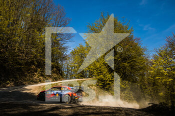 2021-04-24 - 42 Breen Craig (irl), Nagle Paul (irl), Hyundai Shell Mobis World Rally Team, Hyundai i20 Coupé WRC, action during the 2021 Croatia Rally, 3rd round of the 2021 FIA WRC, FIA World Rally Car Championship, from April 22 to 25, 2021 in Zagreb, Croatia - Photo Bastien Roux / DPPI - 2021 CROATIA RALLY, 3RD ROUND OF THE FIA WRC, WORLD RALLY CAR CHAMPIONSHIP - RALLY - MOTORS