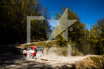 2021-04-24 - 33 Evans Elfyn (gbr), Martin Scott (gbr), Toyota Gazoo Racing WRT, Toyota Yaris WRC, action during the 2021 Croatia Rally, 3rd round of the 2021 FIA WRC, FIA World Rally Car Championship, from April 22 to 25, 2021 in Zagreb, Croatia - Photo Bastien Roux / DPPI - 2021 CROATIA RALLY, 3RD ROUND OF THE FIA WRC, WORLD RALLY CAR CHAMPIONSHIP - RALLY - MOTORS
