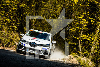 2021-04-24 - 80 Paugeot Pascal (fra), Bellavarde Mélodie (fra), Renault Clio RS Line, action during the 2021 Croatia Rally, 3rd round of the 2021 FIA WRC, FIA World Rally Car Championship, from April 22 to 25, 2021 in Zagreb, Croatia - Photo Bastien Roux / DPPI - 2021 CROATIA RALLY, 3RD ROUND OF THE FIA WRC, WORLD RALLY CAR CHAMPIONSHIP - RALLY - MOTORS