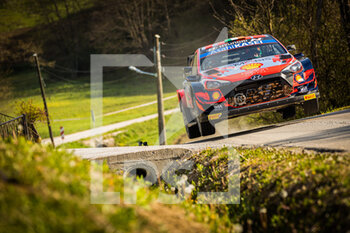 2021-04-25 - 42 Breen Craig (irl), Nagle Paul (irl), Hyundai Shell Mobis World Rally Team, Hyundai i20 Coupé WRC, action during the 2021 Croatia Rally, 3rd round of the 2021 FIA WRC, FIA World Rally Car Championship, from April 22 to 25, 2021 in Zagreb, Croatia - Photo Bastien Roux / DPPI - 2021 CROATIA RALLY, 3RD ROUND OF THE 2021 FIA WRC, WORLD RALLY CAR CHAMPIONSHIP - RALLY - MOTORS
