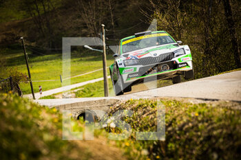 2021-04-25 - 20 Mikkelsen Andreas (nor), Floene Ola (nor), Toksport WRT, Skoda Fabia Evo, action during the 2021 Croatia Rally, 3rd round of the 2021 FIA WRC, FIA World Rally Car Championship, from April 22 to 25, 2021 in Zagreb, Croatia - Photo Bastien Roux / DPPI - 2021 CROATIA RALLY, 3RD ROUND OF THE 2021 FIA WRC, WORLD RALLY CAR CHAMPIONSHIP - RALLY - MOTORS