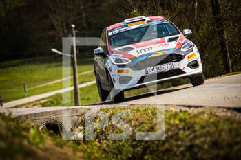 2021-04-25 - 45 Sesks Martins (lva), Francis Renars (lva), Ford Fiesta, action during the 2021 Croatia Rally, 3rd round of the 2021 FIA WRC, FIA World Rally Car Championship, from April 22 to 25, 2021 in Zagreb, Croatia - Photo Bastien Roux / DPPI - 2021 CROATIA RALLY, 3RD ROUND OF THE 2021 FIA WRC, WORLD RALLY CAR CHAMPIONSHIP - RALLY - MOTORS