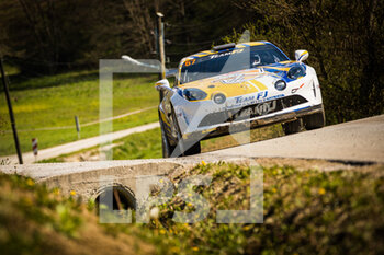 2021-04-25 - 57 Panagiotis Yannick (fra), Panagiotis Valérie (fra), Alpine A110, action during the 2021 Croatia Rally, 3rd round of the 2021 FIA WRC, FIA World Rally Car Championship, from April 22 to 25, 2021 in Zagreb, Croatia - Photo Bastien Roux / DPPI - 2021 CROATIA RALLY, 3RD ROUND OF THE 2021 FIA WRC, WORLD RALLY CAR CHAMPIONSHIP - RALLY - MOTORS