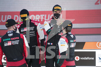 2021-05-23 - 01 Sebastien OGIER (FRA), Julien INGRASSIA (FRA), TOYOTA GAZOO RACING WRT, TOYOTA Yaris WRC, podium, portrait during the 2021 Rally de Portugal, 4th round of the 2021 FIA WRC, FIA World Rally Championship, from May 20 to 23, 2021 in Matosinhos, Portugal - Photo Paulo Maria / DPPI - 2021 RALLY DE PORTUGAL, 4TH ROUND OF THE 2021 FIA WRC, FIA WORLD RALLY CHAMPIONSHIP - RALLY - MOTORS