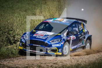 2021-06-19 - 19 DEVINE Callum (IRL), FULTON James (IRL), MOTORSPORT IRELAND RALLY ACADEMY, Ford Fiesta, action during the 2021 Rally Poland, 1st round of the 2021 FIA European Rally Championship, from June 18 to 20, 2020 in Mikolajki, Poland - Photo Grégory Lenormand / DPPI - 2021 RALLY POLAND, 1ST ROUND OF THE 2021 FIA EUROPEAN RALLY CHAMPIONSHIP - RALLY - MOTORS