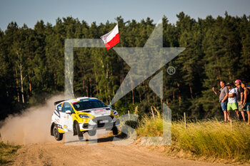2021-06-19 - 42 ARMSTRONG Jon (GBR), HALL Philip (GBR), Jon ARMSTRONG, Ford Fiesta, action during the 2021 FIA ERC Rally Poland, 1st round of the 2021 FIA European Rally Championship, from June 18 to 20, 2021 in Mikolajki, Poland - Photo Bastien Roux / DPPI - 2021 RALLY POLAND, 1ST ROUND OF THE 2021 FIA EUROPEAN RALLY CHAMPIONSHIP - RALLY - MOTORS