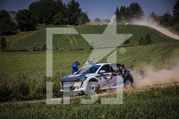 2021-06-19 - 61 MAIOR Norbert (ROU), MAIOR Francesca (ROU), TOPP-CARS RALLY TEAM, Peugeot 208, action during the 2021 Rally Poland, 1st round of the 2021 FIA European Rally Championship, from June 18 to 20, 2020 in Mikolajki, Poland - Photo Grégory Lenormand / DPPI - 2021 RALLY POLAND, 1ST ROUND OF THE 2021 FIA EUROPEAN RALLY CHAMPIONSHIP - RALLY - MOTORS