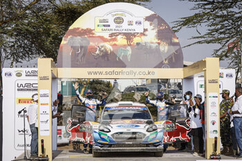 2021-06-27 - 16 Adrien FOURMAUX (FRA), Renaud JAMOUL (BEL), M-SPORT FORD WORLD RALLY TEAM, FORD Fiesta Mk II, Rally2, podium, portrait during the 2021 Safari Rally Kenya, 6th round of the 2021 FIA WRC, FIA World Rally Championship, from June 24 to 27, 2021 in Nairobi, Kenya - Photo François Flamand / DPPI - 2021 SAFARI RALLY KENYA, 6TH ROUND OF THE 2021 FIA WRC, FIA WORLD RALLY CHAMPIONSHIP - RALLY - MOTORS