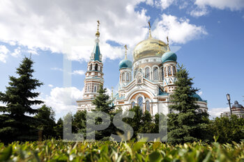 2021-06-28 - The Dormition Cathedral during the Silk Way Rally 2021's Administrative and Technical scrutineering in Omsk, Russia from June 30 to July 1, 2021 - Photo Frédéric Le Floc'h / DPPI - SILK WAY RALLY 2021 - RALLY - MOTORS