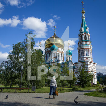 2021-06-28 - The Dormition Cathedral during the Silk Way Rally 2021's Administrative and Technical scrutineering in Omsk, Russia from June 30 to July 1, 2021 - Photo Julien Delfosse / DPPI - SILK WAY RALLY 2021 - RALLY - MOTORS
