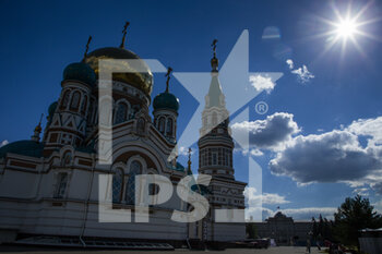 2021-06-28 - The Dormition Cathedral during the Silk Way Rally 2021's Administrative and Technical scrutineering in Omsk, Russia from June 30 to July 1, 2021 - Photo Julien Delfosse / DPPI - SILK WAY RALLY 2021 - RALLY - MOTORS