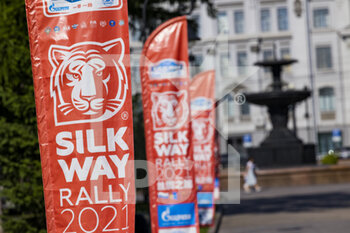 2021-06-28 - Flag, during the Silk Way Rally 2021's Administrative and Technical scrutineering in Omsk, Russia from June 30 to July 1, 2021 - Photo Julien Delfosse / DPPI - SILK WAY RALLY 2021 - RALLY - MOTORS