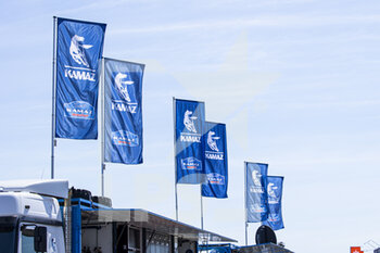 2021-06-29 - Kamaz Flag during the Silk Way Rally 2021's Administrative and Technical scrutineering in Omsk, Russia from June 30 to July 1, 2021 - Photo Julien Delfosse / DPPI - SILK WAY RALLY 2021 - RALLY - MOTORS