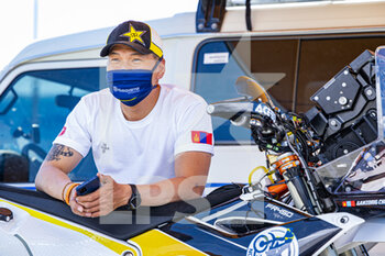 2021-06-29 - Chuluun Ganzorig (mng), Husqvarna FR 450, portrait during the Silk Way Rally 2021's Administrative and Technical scrutineering in Omsk, Russia from June 30 to July 1, 2021 - Photo Julien Delfosse / DPPI - SILK WAY RALLY 2021 - RALLY - MOTORS
