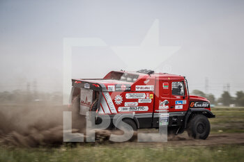 2021-06-30 - 502 Viazovich Siarhei (blr), Haranin Pavel (blr), Zaparoschchanka Anton (blr), Maz-Sportauto, Maz 6440RR, action during the Silk Way Rally 2021's Administrative and Technical scrutineering in Omsk, Russia from June 30 to July 1, 2021 - Photo Frédéric Le Floc'h / DPPI - SILK WAY RALLY 2021 - RALLY - MOTORS