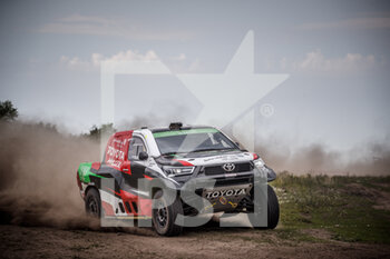 2021-06-30 - 200 Al-Rajhi Yazeed (sau), Orr Michael (gbr), Overdrive Racing, Toyota Hilux, action during the Silk Way Rally 2021's Administrative and Technical scrutineering in Omsk, Russia from June 30 to July 1, 2021 - Photo Frédéric Le Floc'h / DPPI - SILK WAY RALLY 2021 - RALLY - MOTORS