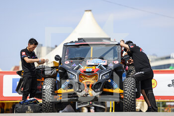 2021-06-30 - 409 Enkhbat Orgil (mng), Buyantsogt Temen (mng), Team Mongolia Number One, BRP Can-Am Maverick during the Silk Way Rally 2021's Administrative and Technical scrutineering in Omsk, Russia from June 30 to July 1, 2021 - Photo Julien Delfosse / DPPI - SILK WAY RALLY 2021 - RALLY - MOTORS