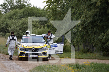 2021-07-01 - 56 SORIA Paulo (ARG), DER OHANNESIAN (ARG), Paulo SORIA, Renault Clio, action during the 2021 FIA ERC Rally Liepaja, 2nd round of the 2021 FIA European Rally Championship, from July 1 to 3, 2021 in in Liepaja, Latvia - Photo Grégory Lenormand / DPPI - 2021 FIA ERC RALLY LIEPAJA, 2ND ROUND OF THE 2021 FIA EUROPEAN RALLY CHAMPIONSHIP - RALLY - MOTORS
