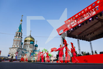 2021-07-01 - Pre-podium show during the Silk Way Rally 2021's start podium ceremony in Omsk, Russia on July 1, 2021 - Photo Frédéric Le Floc'h / DPPI - SILK WAY RALLY 2021 - RALLY - MOTORS