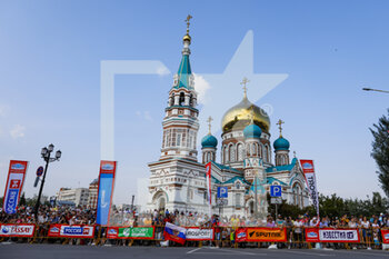 2021-07-01 - The Dormition Cathedral during the Silk Way Rally 2021's start podium ceremony in Omsk, Russia on July 1, 2021 - Photo Frédéric Le Floc'h / DPPI - SILK WAY RALLY 2021 - RALLY - MOTORS
