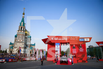2021-07-01 - 202 Chicerit Guerlain (fra), Winocq Alexandre (fra), Serradori, Buggy Century CR6, action during the Silk Way Rally 2021's start podium ceremony in Omsk, Russia on July 1, 2021 - Photo Julien Delfosse / DPPI - SILK WAY RALLY 2021 - RALLY - MOTORS
