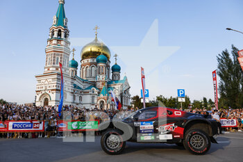 2021-07-01 - 202 Chicerit Guerlain (fra), Winocq Alexandre (fra), Serradori, Buggy Century CR6, action during the Silk Way Rally 2021's start podium ceremony in Omsk, Russia on July 1, 2021 - Photo Frédéric Le Floc'h / DPPI - SILK WAY RALLY 2021 - RALLY - MOTORS