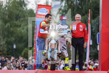 2021-07-01 - 81 Baatar Battur (mng), KTM RFR 450, action during the Silk Way Rally 2021's start podium ceremony in Omsk, Russia on July 1, 2021 - Photo Julien Delfosse / DPPI - SILK WAY RALLY 2021 - RALLY - MOTORS