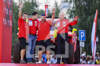 2021-07-01 - 225 Pisson-Ceccaldi Jean-Luc (fra), Brucy Jean (fra), PH Sport, Zephyr, action during the Silk Way Rally 2021's start podium ceremony in Omsk, Russia on July 1, 2021 - Photo Julien Delfosse / DPPI - SILK WAY RALLY 2021 - RALLY - MOTORS