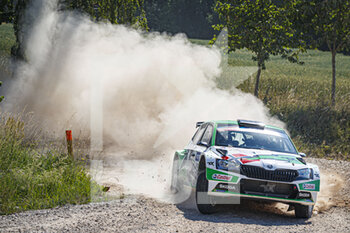 2021-07-02 - 02 MIKKELSEN Andreas (NOR), FLOENE Ola (NOR), TOKSPORT WRT, ¦koda Fabia Evo, during the 2021 FIA ERC Rally Liepaja, 2nd round of the 2021 FIA European Rally Championship, from July 1 to 3, 2021 in in Liepaja, Latvia - Photo Grégory Lenormand / DPPI - 2021 FIA ERC RALLY LIEPAJA, 2ND ROUND OF THE 2021 FIA EUROPEAN RALLY CHAMPIONSHIP - RALLY - MOTORS