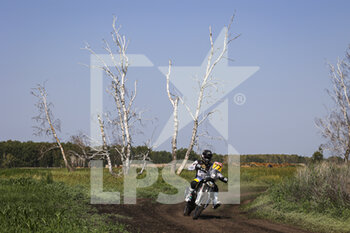 2021-07-02 - 77 Benavides Luciano (arg), Rockstar Energy Husqvarna Factory Racing, Husqvarna 450 Rally Factory Replica, action during the Silk Way Rally 2021's 1st stage between Omsk and Novosibirsk, in Russia on July 02, 2021 - Photo Julien Delfosse / DPPI - SILK WAY RALLY 2021'S 1ST STAGE BETWEEN OMSK AND NOVOSIBIRSK - RALLY - MOTORS