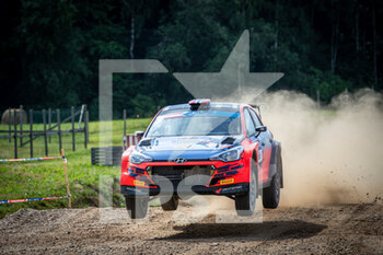 2021-07-03 - 16 VEIBY Ole Christian (NOR), ANDERSSON Jonas (SWE), Printsport, Hyundai i20 R5, action during the 2021 FIA ERC Rally Liepaja, 2nd round of the 2021 FIA European Rally Championship, from July 1 to 3, 2021 in in Liepaja, Latvia - Photo Alexandre Guillaumot / DPPI - 2021 FIA ERC RALLY LIEPAJA, 2ND ROUND OF THE 2021 FIA EUROPEAN RALLY CHAMPIONSHIP - RALLY - MOTORS