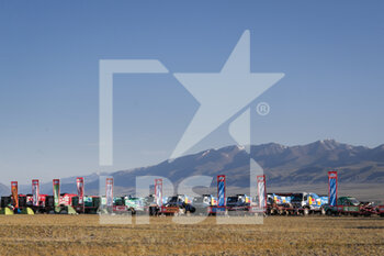 2021-07-04 - parc fermé Marathon stage during the Silk Way Rally 2021's 3rd stage around Gorno-Altaysk, in Russia, on July 05, 2021 - Photo Frédéric Le Floc'h / DPPI - SILK WAY RALLY 2021'S 3RD STAGE BETWEEN GORNO-ALTAYSK, IN RUSSIA, AND ÖLGII, IN MONGOLIA - RALLY - MOTORS