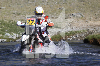 2021-07-04 - 27 Rodrigues Joaquim (prt), Hero Motorsports Team Rally, Hero Rally 450 Beta, action during the Silk Way Rally 2021's 3rd stage around Gorno-Altaysk, in Russia, on July 05, 2021 - Photo Julien Delfosse / DPPI - SILK WAY RALLY 2021'S 3RD STAGE BETWEEN GORNO-ALTAYSK, IN RUSSIA, AND ÖLGII, IN MONGOLIA - RALLY - MOTORS