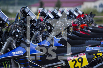 2021-07-06 - Parc fermé Yamaha during the Silk Way Rally 2021's finish podium ceremony in Gorno-Altaysk, Russia on July 6, 2021 - Photo Frédéric Le Floc'h / DPPI - SILK WAY RALLY 2021'S 5TH STAGE AROUND GORNO-ALTAYSK - RALLY - MOTORS