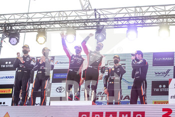 2021-07-18 - podium, portrait during the Rally Estonia, 7th round of the 2021 FIA WRC Championship from July 15 to 18 at Tartu, Tartu County in Estonia - Photo Nikos Katikis / DPPI - RALLY ESTONIA, 7TH ROUND OF THE 2021 FIA WRC CHAMPIONSHIP - RALLY - MOTORS