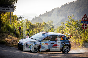 2021-07-23 - 28 Joshua MCERLEAN (IRL), Keaton WILLIAMS (GBR), Hyundai i20 R5, Motorsport Ireland Rally Academy, action during the 2021 FIA ERC Rally di Roma Capitale, 3rd round of the 2021 FIA European Rally Championship, from July 23 to 25, 2021 in Roma, Italy - Photo Alexandre Guillaumot / DPPI - 2021 FIA ERC RALLY DI ROMA CAPITALE, 3RD ROUND OF THE 2021 FIA EUROPEAN RALLY CHAMPIONSHIP - RALLY - MOTORS