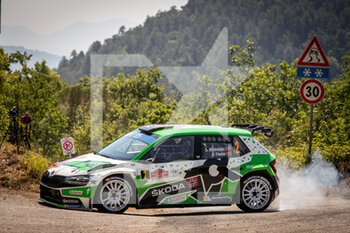 2021-07-23 - 02 Andreas MIKKELSEN (NOR), Ola FLOENE (NOR), Skoda Fabia Rally2 Evo, Toksport WRT, action during the 2021 FIA ERC Rally di Roma Capitale, 3rd round of the 2021 FIA European Rally Championship, from July 23 to 25, 2021 in Roma, Italy - Photo Alexandre Guillaumot / DPPI - 2021 FIA ERC RALLY DI ROMA CAPITALE, 3RD ROUND OF THE 2021 FIA EUROPEAN RALLY CHAMPIONSHIP - RALLY - MOTORS