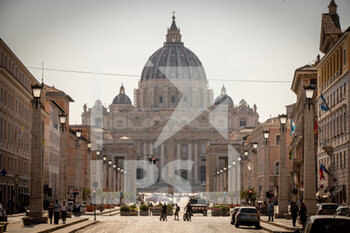 2021-07-23 - Vatican City during the 2021 FIA ERC Rally di Roma Capitale, 3rd round of the 2021 FIA European Rally Championship, from July 23 to 25, 2021 in Roma, Italy - Photo Alexandre Guillaumot / DPPI - 2021 FIA ERC RALLY DI ROMA CAPITALE, 3RD ROUND OF THE 2021 FIA EUROPEAN RALLY CHAMPIONSHIP - RALLY - MOTORS