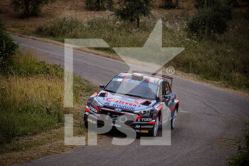 2021-07-25 - 24 Ivan Ares ROEL (ESP), David VAZQUEZ Liste (ESP), Hyundai i20 R5, Hyundai Ares Racing, action during the 2021 FIA ERC Rally di Roma Capitale, 3rd round of the 2021 FIA European Rally Championship, from July 23 to 25, 2021 in Roma, Italy - Photo Grégory Lenormand / DPPI - 2021 FIA ERC RALLY DI ROMA CAPITALE, 3RD ROUND OF THE 2021 FIA EUROPEAN RALLY CHAMPIONSHIP - RALLY - MOTORS
