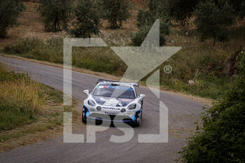 2021-07-25 - 50 Pierre RAGUES (FRA), Julien PESENTI (FRA), Alpine A110 RGT, action during the 2021 FIA ERC Rally di Roma Capitale, 3rd round of the 2021 FIA European Rally Championship, from July 23 to 25, 2021 in Roma, Italy - Photo Grégory Lenormand / DPPI - 2021 FIA ERC RALLY DI ROMA CAPITALE, 3RD ROUND OF THE 2021 FIA EUROPEAN RALLY CHAMPIONSHIP - RALLY - MOTORS