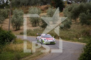 2021-07-25 - 49 Philippe BAFFOUN (FRA), Charlyne QUARTINI (FRA), Alpine A110 RGT, action during the 2021 FIA ERC Rally di Roma Capitale, 3rd round of the 2021 FIA European Rally Championship, from July 23 to 25, 2021 in Roma, Italy - Photo Grégory Lenormand / DPPI - 2021 FIA ERC RALLY DI ROMA CAPITALE, 3RD ROUND OF THE 2021 FIA EUROPEAN RALLY CHAMPIONSHIP - RALLY - MOTORS
