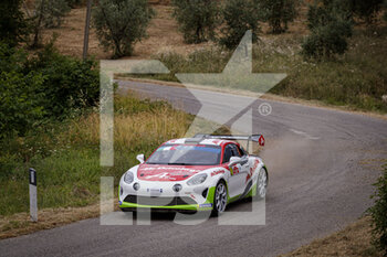 2021-07-25 - 49 Philippe BAFFOUN (FRA), Charlyne QUARTINI (FRA), Alpine A110 RGT, action during the 2021 FIA ERC Rally di Roma Capitale, 3rd round of the 2021 FIA European Rally Championship, from July 23 to 25, 2021 in Roma, Italy - Photo Grégory Lenormand / DPPI - 2021 FIA ERC RALLY DI ROMA CAPITALE, 3RD ROUND OF THE 2021 FIA EUROPEAN RALLY CHAMPIONSHIP - RALLY - MOTORS