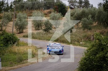 2021-07-25 - 48 Emmanuel GUIGOU (FRA), Alexandre COIRA (FRA), Alpine A110 RGT, action during the 2021 FIA ERC Rally di Roma Capitale, 3rd round of the 2021 FIA European Rally Championship, from July 23 to 25, 2021 in Roma, Italy - Photo Grégory Lenormand / DPPI - 2021 FIA ERC RALLY DI ROMA CAPITALE, 3RD ROUND OF THE 2021 FIA EUROPEAN RALLY CHAMPIONSHIP - RALLY - MOTORS