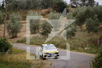 2021-07-25 - 72 Paulo SORIA (ARG), Marcelo DER OHANNESIAN (ARG), Renault Clio Rally5, action during the 2021 FIA ERC Rally di Roma Capitale, 3rd round of the 2021 FIA European Rally Championship, from July 23 to 25, 2021 in Roma, Italy - Photo Grégory Lenormand / DPPI - 2021 FIA ERC RALLY DI ROMA CAPITALE, 3RD ROUND OF THE 2021 FIA EUROPEAN RALLY CHAMPIONSHIP - RALLY - MOTORS