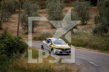 2021-07-25 - 70 Bastien BERGOUNHE (FRA), Mathieu DESCHARNE (FRA), Renault Clio Rally5, action during the 2021 FIA ERC Rally di Roma Capitale, 3rd round of the 2021 FIA European Rally Championship, from July 23 to 25, 2021 in Roma, Italy - Photo Grégory Lenormand / DPPI - 2021 FIA ERC RALLY DI ROMA CAPITALE, 3RD ROUND OF THE 2021 FIA EUROPEAN RALLY CHAMPIONSHIP - RALLY - MOTORS