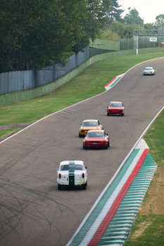 2018-09-15 - Il gruppone di Alfa in salita verso la piratella - ALFA REVIVAL CUP IMOLA - HISTORIC - MOTORS