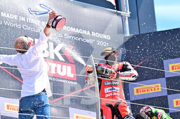 2021-06-12 - n°21 Michael Ruben Rinaldi Aruba.it Racing Ducati 
Claudio Domenicali  Chief Executive Officer Ducati  - FIM SUPERBIKE WORLD CHAMPIONSHIP 2021 - RACE1 - SUPERBIKE - MOTORS